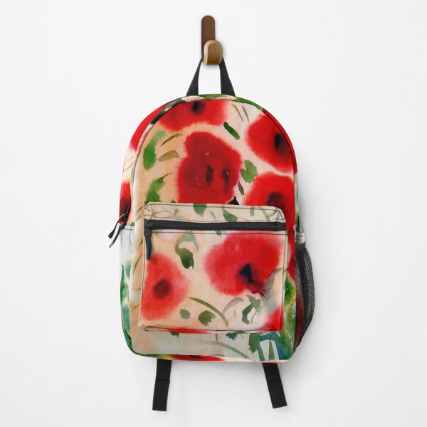 Artikelvorschau, rote Mohnblumen - Aquarellmalerei entworfen und verkauft von SamirArt.