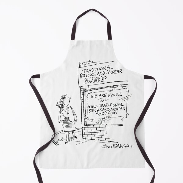 Item preview, Stores going online cartoon joke designed and sold by IanBakerToons.