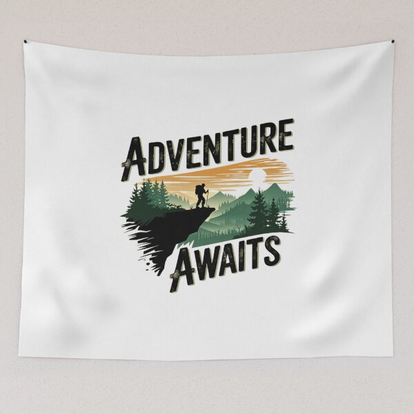 Item preview, Adventure Awaits Travel Enthusiast Apparel designed and sold by Designer-Haven.