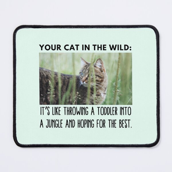 Item preview, Outdoor Cat #catindoor #catcare #catsafety #catoutdoors #outdoorcat designed and sold by Anna Halasek.
