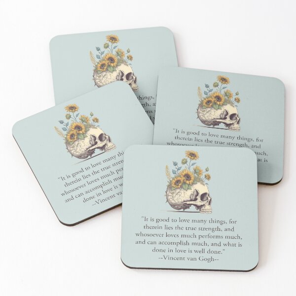 Item preview, Van Gogh Inspiration: Flora Skull Design designed and sold by ColorsCompany.