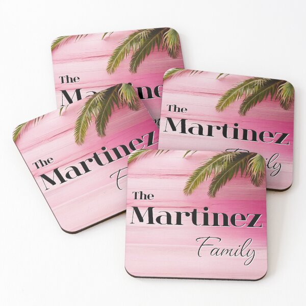 Item preview, Unique Personalized Martinez Family | Pink Tropical Gift designed and sold by PinkGoddessLove.