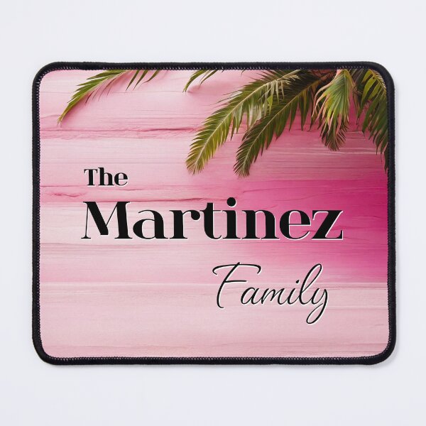 Item preview, Unique Personalized Martinez Family | Pink Tropical Gift designed and sold by PinkGoddessLove.