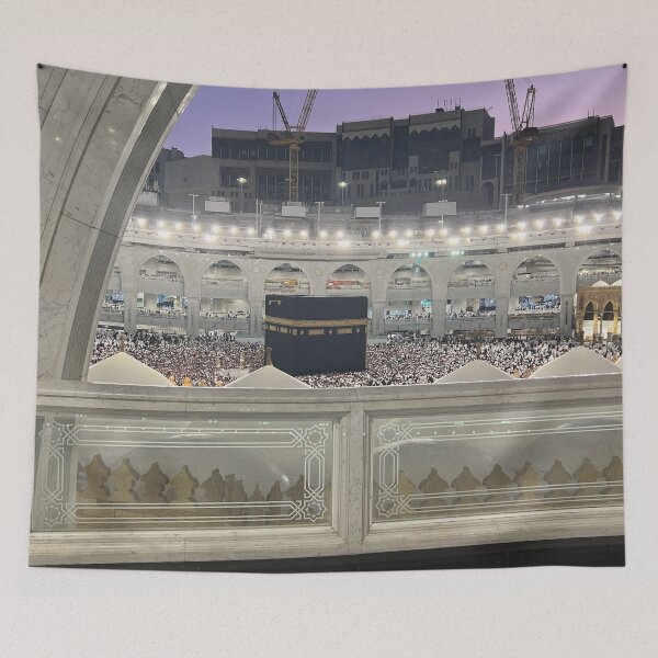 Item preview, attractive view of mosque in Mecca Saudi Arabia designed and sold by skalihm.