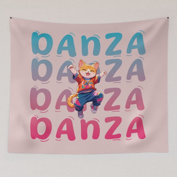 Item preview, DANCE street cat illustration positive cute vibes. designed and sold by La Loca.