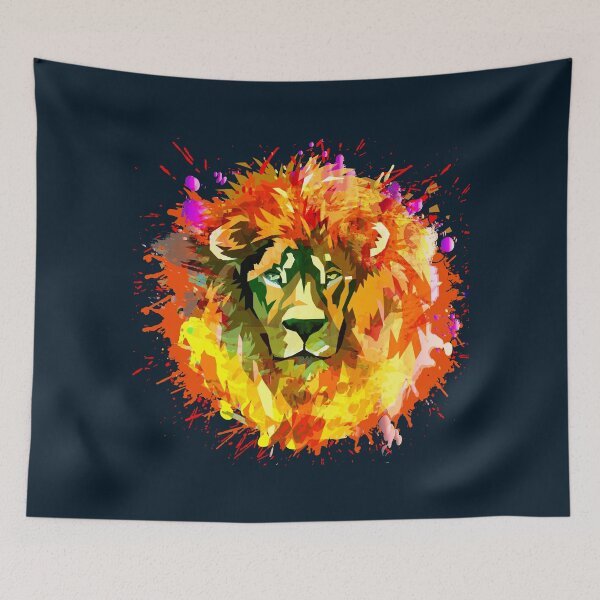 Item preview, Retro lion head in spray vintage style designed and sold by navarraspain.