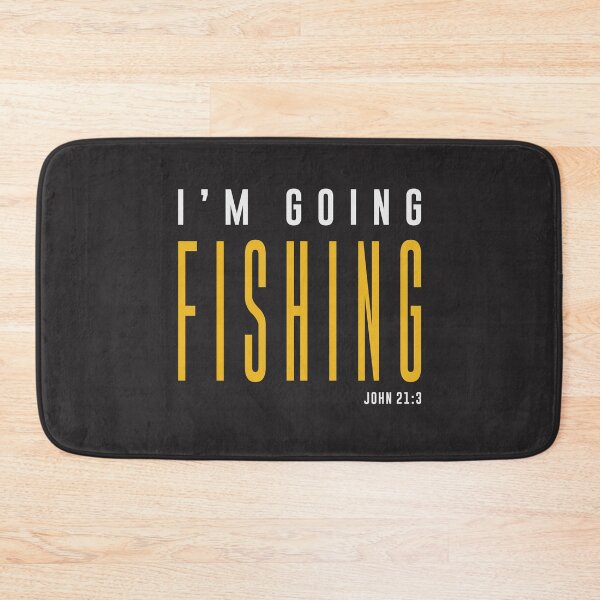 Item preview, I'm Going Fishing - John 21:3 Christian Quote  designed and sold by cidolopez.