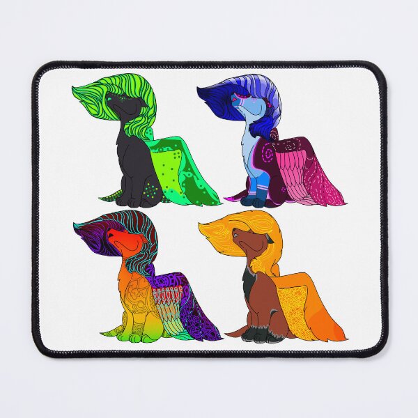 Item preview, Howling in the wind Winged Wolfdogs  designed and sold by beckyhowling.