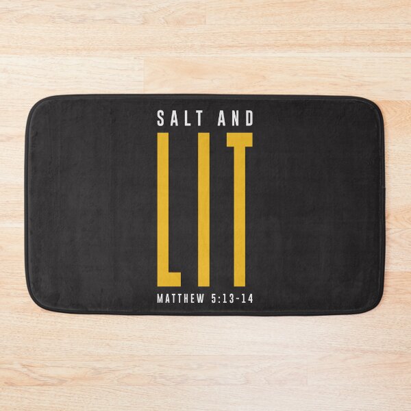 Item preview, Salt and Lit - Matthew 5:13-14 Christian Quote designed and sold by cidolopez.