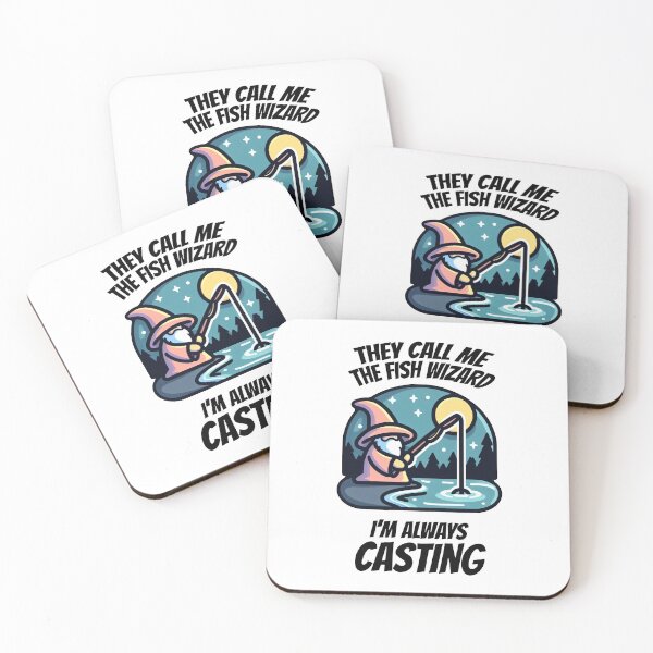 Item preview, The fish wizard - Always casting designed and sold by Nostalgia Busters.