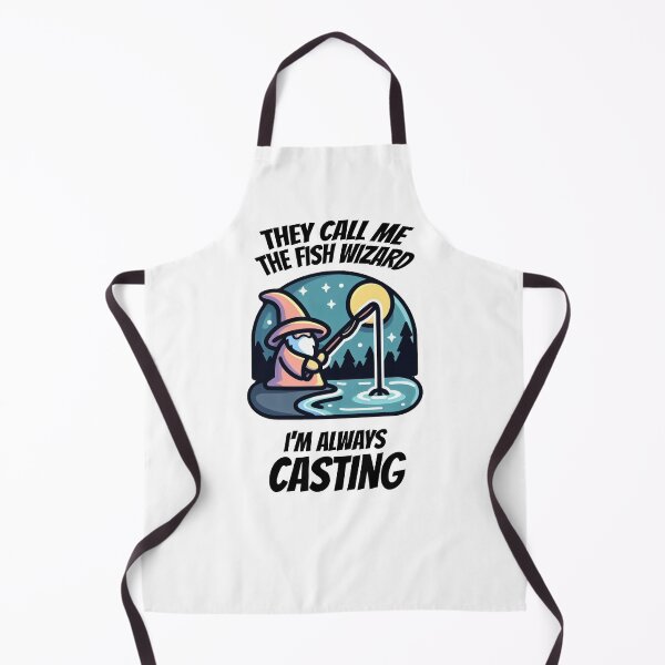 Item preview, The fish wizard - Always casting designed and sold by Nostalgia Busters.