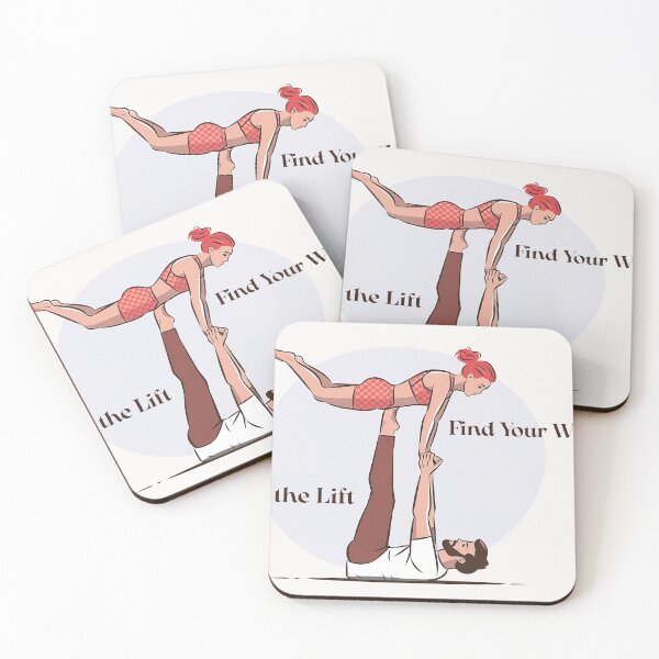 Item preview, Fill The Lift, Find Your Wings - Acro Yoga - Bird Pose designed and sold by silent ocean.