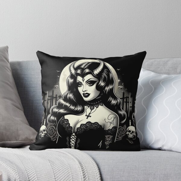 Item preview, Goth Devil Woman designed and sold by PulpVintage.