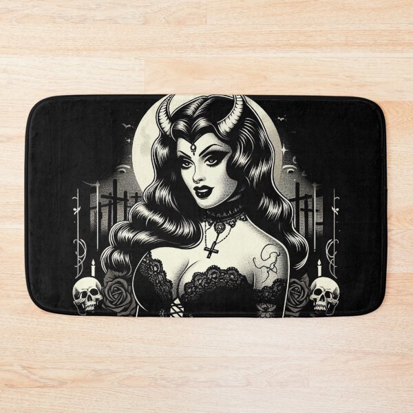 Item preview, Goth Devil Woman designed and sold by PulpVintage.