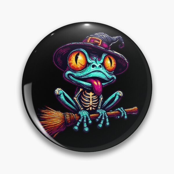Artikelvorschau, Witchy Frog – Verzaubertes Amphibium mit magischer Stimmung entworfen und verkauft von Tw1nsAIArt.