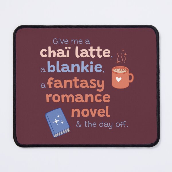 Item preview, Chai latte + Romantasy - Fantasy romance reader and chai latte fan designed and sold by avec magie.