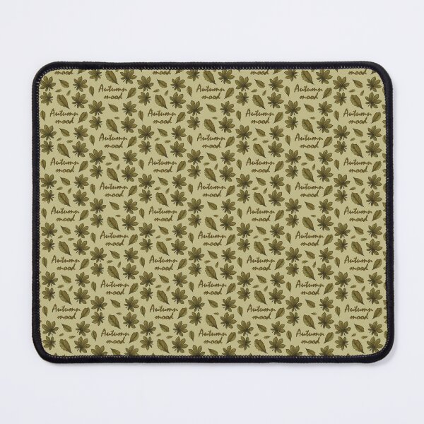 Item preview, Pattern with the inscription "Autumn mood" and autumn leaves designed and sold by Cherevan.