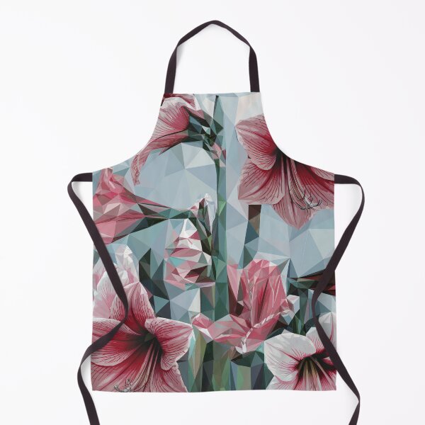 Aperçu de l'œuvre Style artistique algorithmique avec des fleurs de nérine, d'amaryllis et d'hippeastrum créée et vendue par pixelplaza.