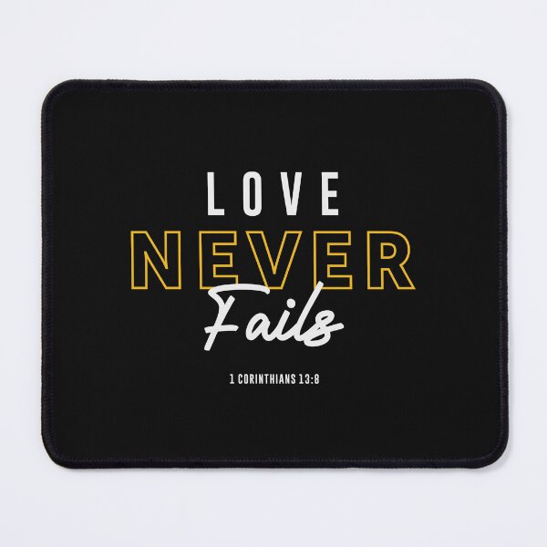 Item preview, Love Never Fails - 1 Corinthians 13:8 Christian Quote designed and sold by cidolopez.