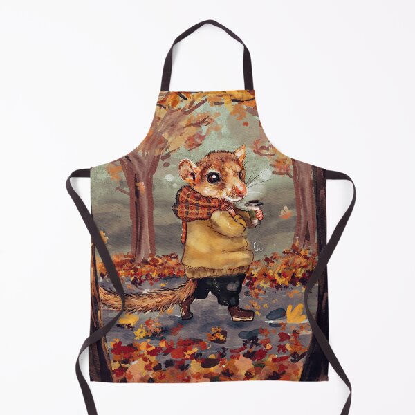 Item preview, An Autumn Walk - Cosy Dormouse Illustration designed and sold by pixiegutsGB.