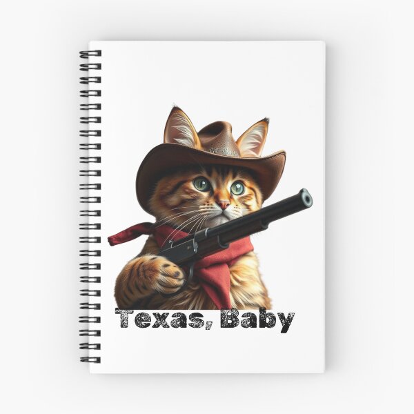 Item preview, cowboy cat with cowboy hat and gun and Texas, Baby designed and sold by GinnyGi.