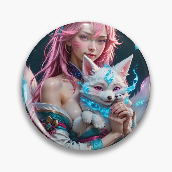 Item preview, Magical Beauty: The Lady of the Foxes and the Eternal Flame designed and sold by ElectraAI.