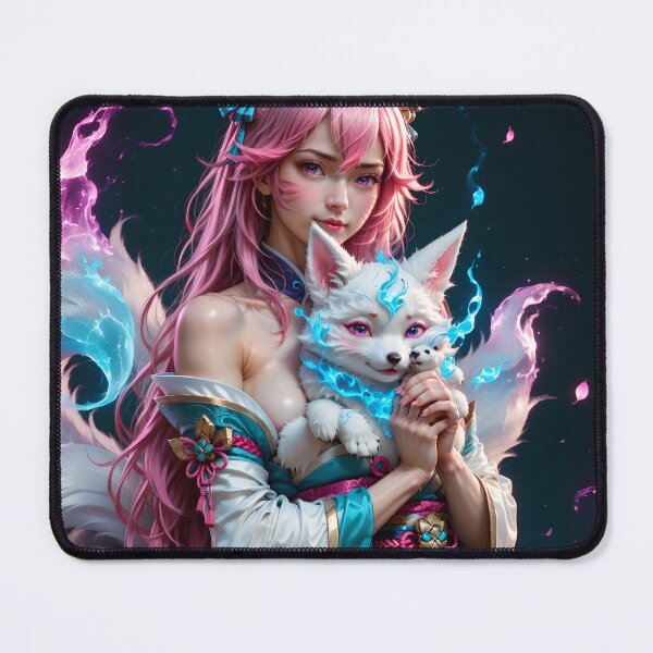 Item preview, Magical Beauty: The Lady of the Foxes and the Eternal Flame designed and sold by ElectraAI.