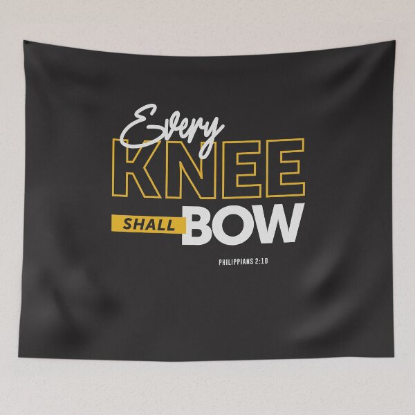 Item preview, Every Knee Shall Bow - Philippians 2:10 Christian Quote designed and sold by cidolopez.