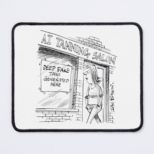Item preview, AI tanning salon designed and sold by IanBakerToons.