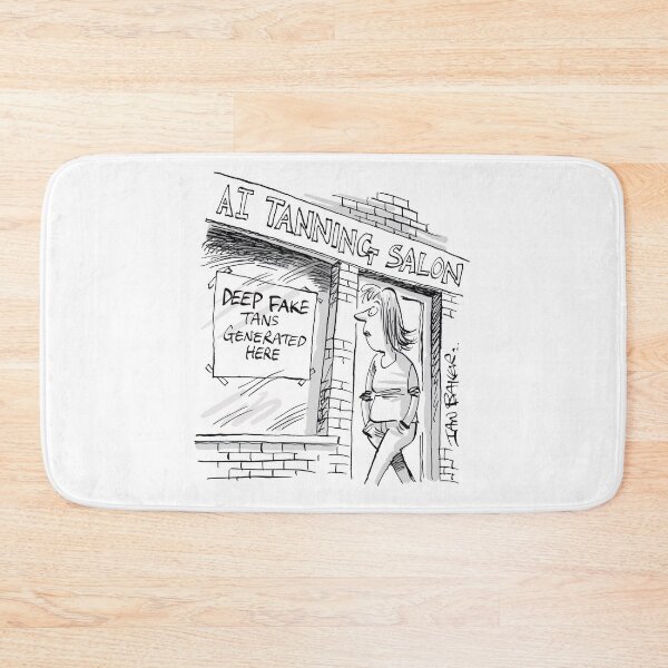 Item preview, AI tanning salon designed and sold by IanBakerToons.