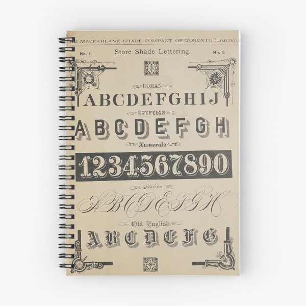 Item preview, 1893 Store Shade Lettering. The MacFarlane Shade Company of Toronto designed and sold by WorldLily.