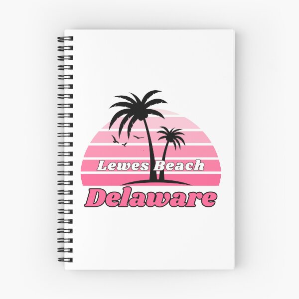 Item preview, Retro Lewes Beach North Carolina Palm Tree at Sunset designed and sold by karmdaf.