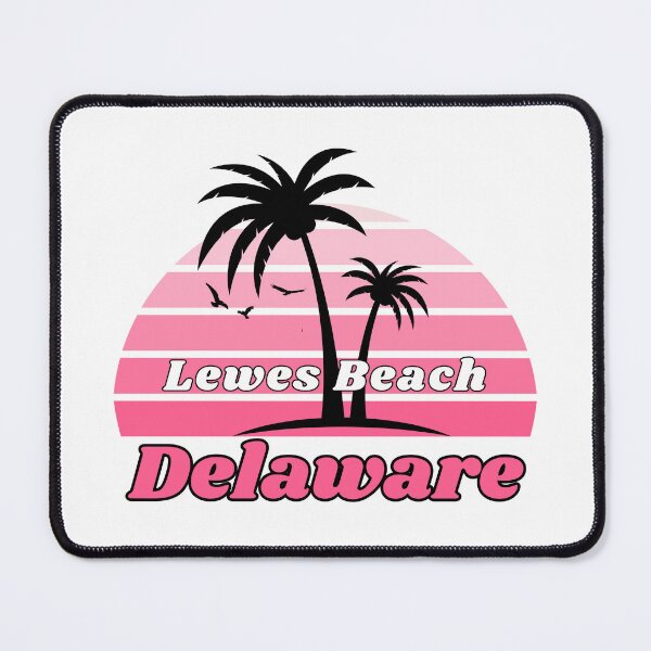 Item preview, Retro Lewes Beach North Carolina Palm Tree at Sunset designed and sold by karmdaf.