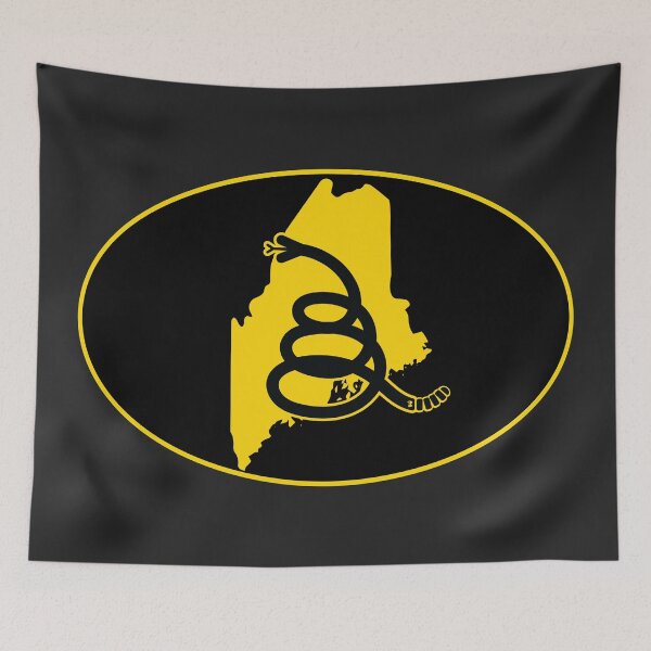 Item preview, MAINE - Freedom Is The Superpower - Modern Gadsden Snake Flag - Dont Tread On Me design designed and sold by pelagio.