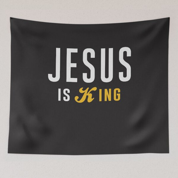 Item preview, Jesus Is King Christian Quote designed and sold by cidolopez.