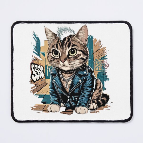 Item preview, Street Cat Rebel: Edgy Graffiti Style Apparel designed and sold by Designer-Haven.