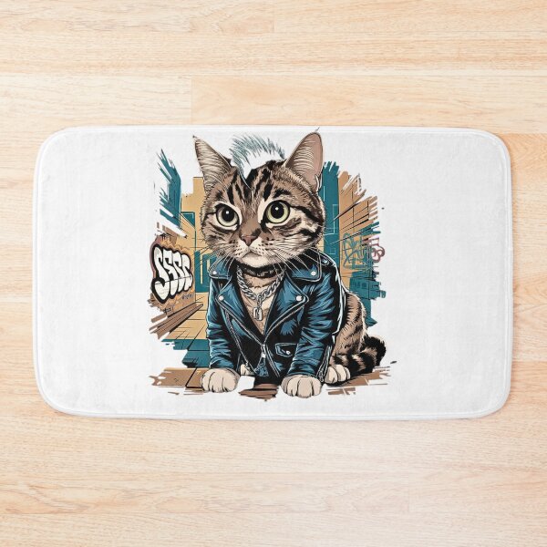 Item preview, Street Cat Rebel: Edgy Graffiti Style Apparel designed and sold by Designer-Haven.