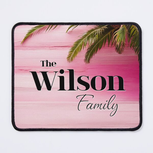 Item preview, Unique Personalized Wilson Family | Pink Tropical Gift designed and sold by PinkGoddessLove.