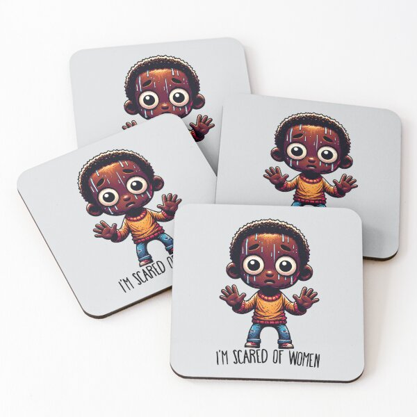 Item preview, Im Scared Of Women Dark Skinned Boy designed and sold by BassHeadMomma.