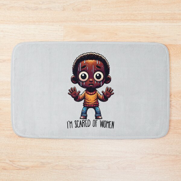 Item preview, Im Scared Of Women Dark Skinned Boy designed and sold by BassHeadMomma.