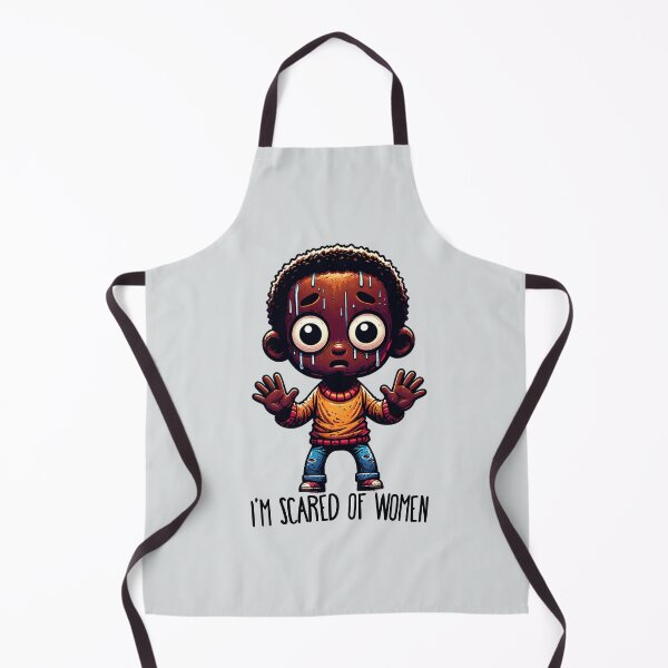 Item preview, Im Scared Of Women Dark Skinned Boy designed and sold by BassHeadMomma.