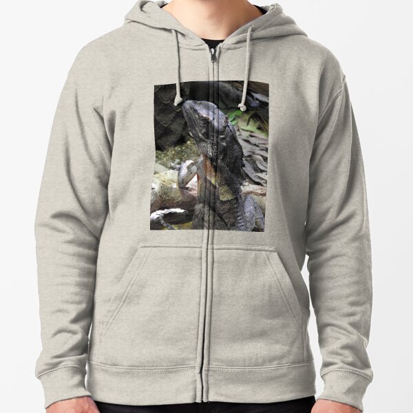 Frilled-necked Lizard Zipped Hoodie