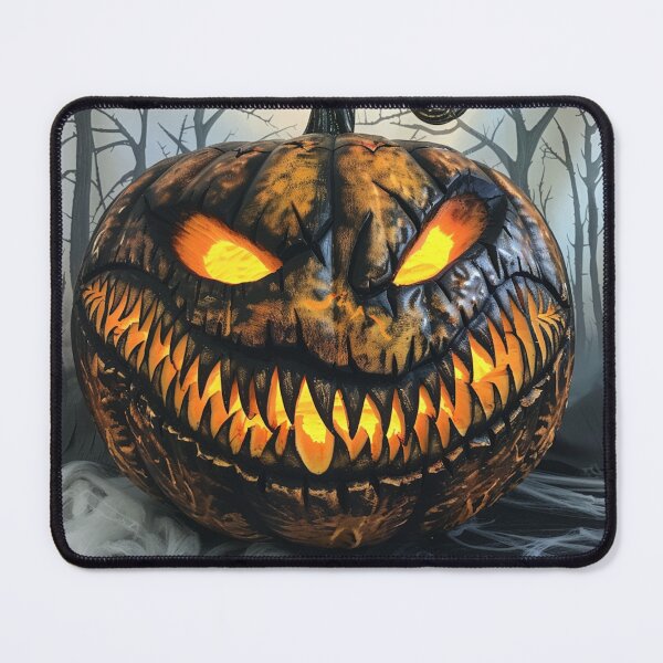 Item preview, "Terrifying Jack-o'-Lantern - Spooky Halloween Digital Art Print designed and sold by Ice Diamond Designs.