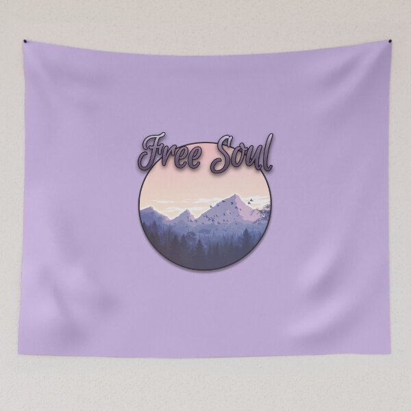 Item preview, Free soul with mountains designed and sold by Topmel.