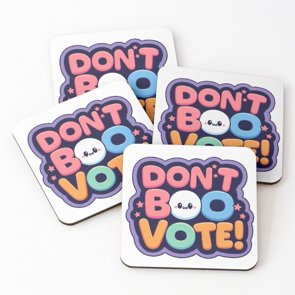 Item preview, Spooky Cute Don't Boo Vote designed and sold by Spike The Punch Design Co..