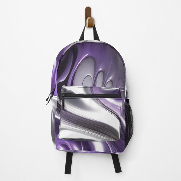 Item preview, Liquid Swirl Abstract Liquid Paint Metallic Look Dusty Lilac Silver Grey designed and sold by Beachy.