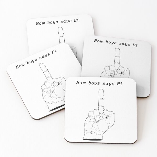 Item preview, How boys say hi designed and sold by Zero Calcaire.