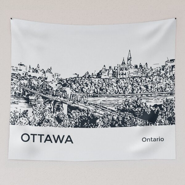 Aperçu de l'œuvre Ottawa Ontario créée et vendue par Lakeric Cityscapes.
