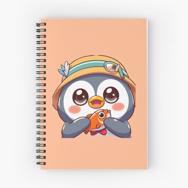 Item preview, Cute Cartoon Penguin with a Fish designed and sold by nada-art.