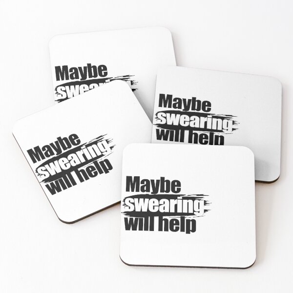 Item preview, Maybe swearing will help designed and sold by aleibanez.